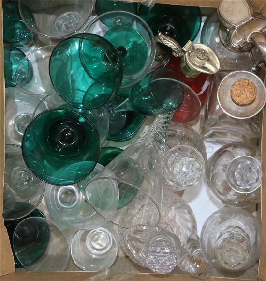 A quantity of glassware